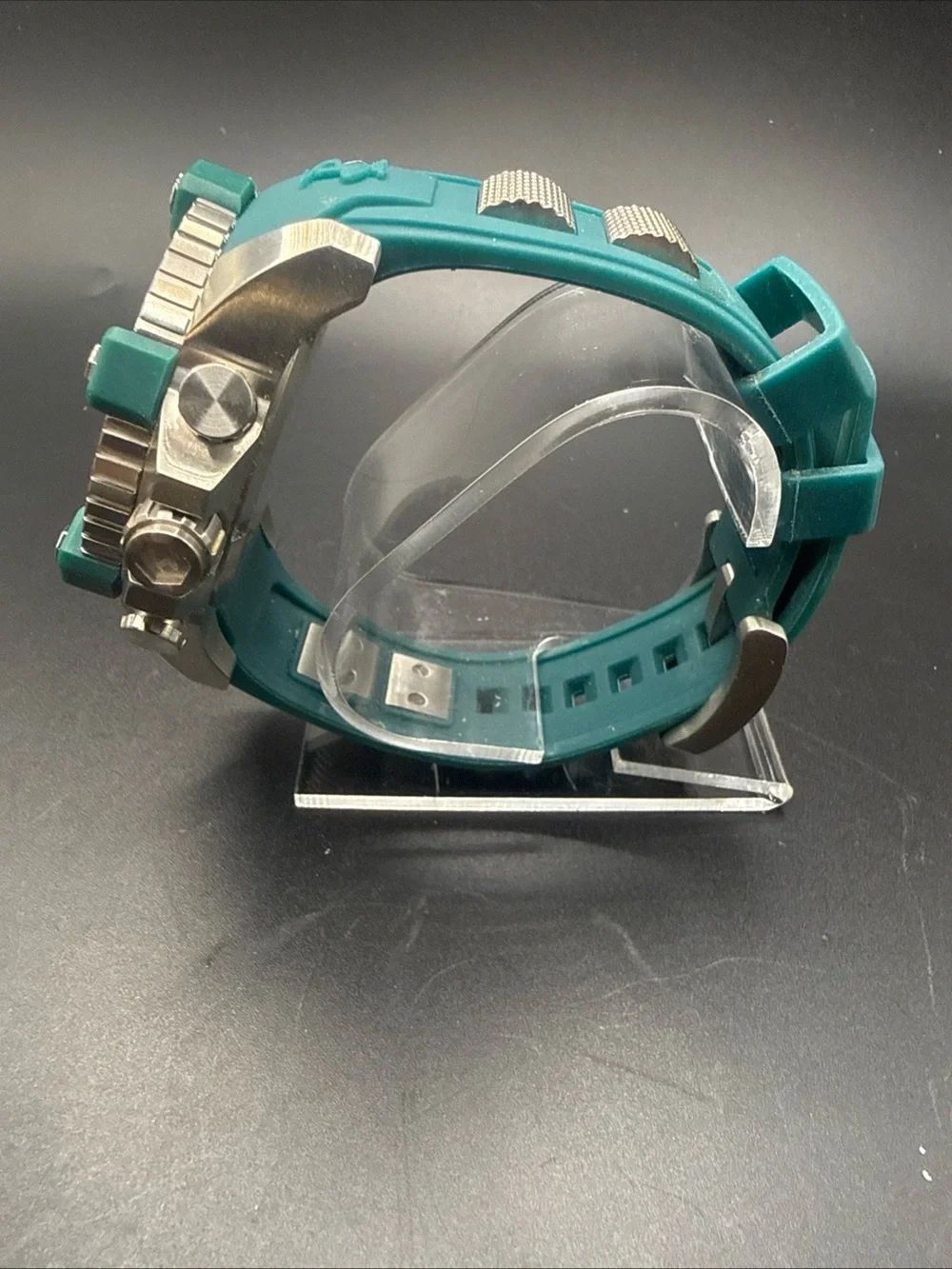 Invicta Men's Black Dial Sport Watch with Green Accents